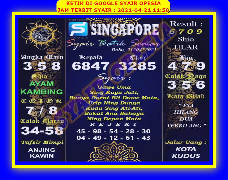 gambar togel syair sgp