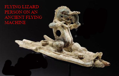 Lizard people or Lizard hybrids flying vehicles and or machines that fly.