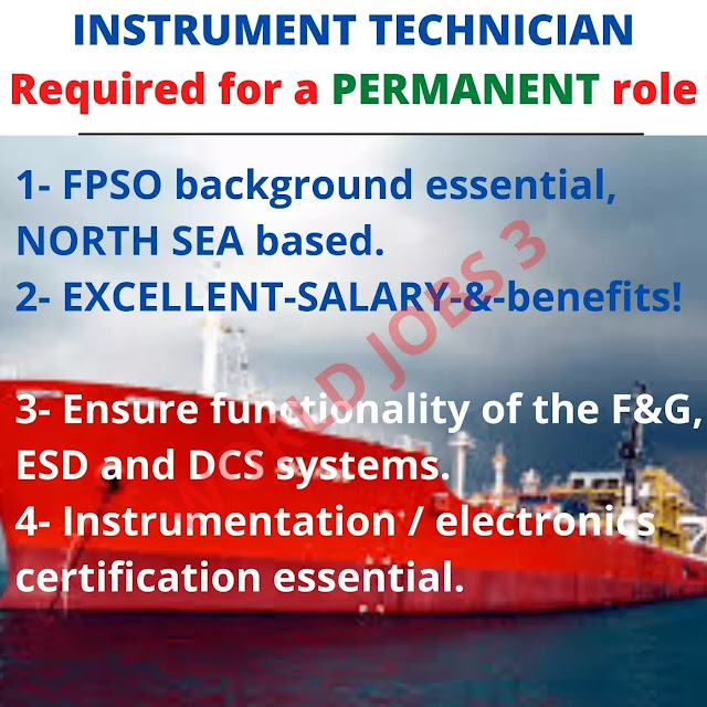 INSTRUMENT TECHNICIAN required for a PERMANENT role World Jobs 3