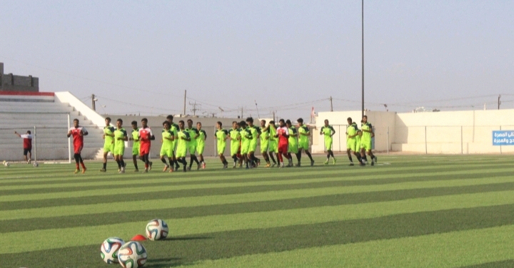 بالصور | تدريبات المنتخب اليمني الأولمبي ضمن المعسكر الدريبي الداخلي في محافظة المهره