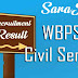WBPSC Civil Service Result 2020 WBCS-20 Prelims Cut Off Merit