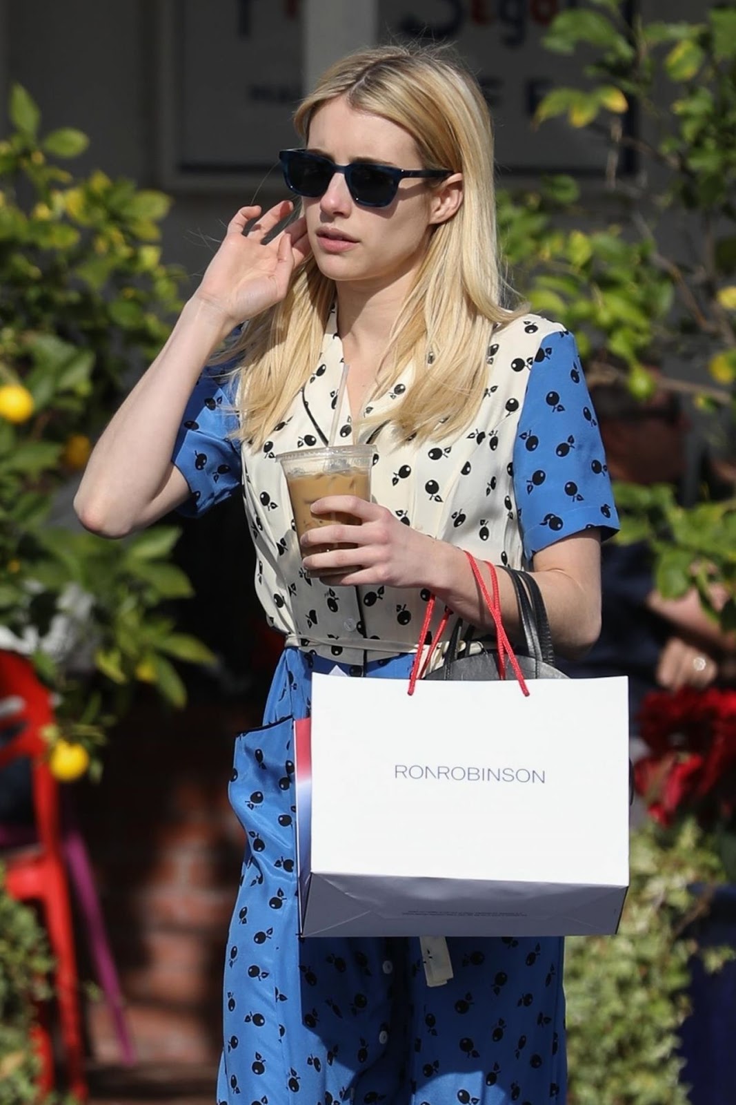 Emma Roberts – Exiting Fred Segal in West Hollywood 12/17/2019
