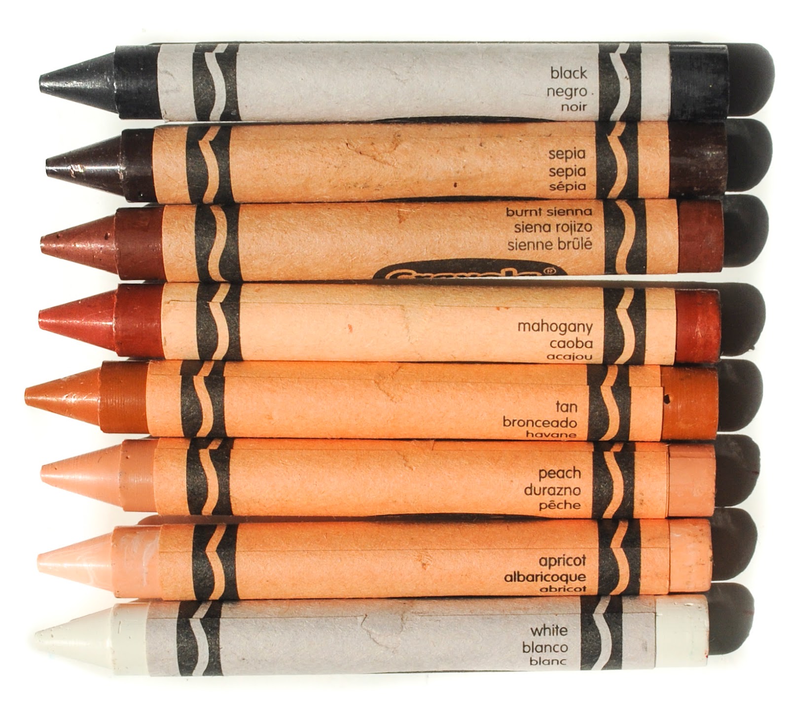 Crayola Multicultural Crayons, 8 Skin Tone Colors/Box