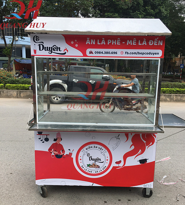 Xe bán đồ ăn vặt mẫu mới năm 2020 của Quang Huy