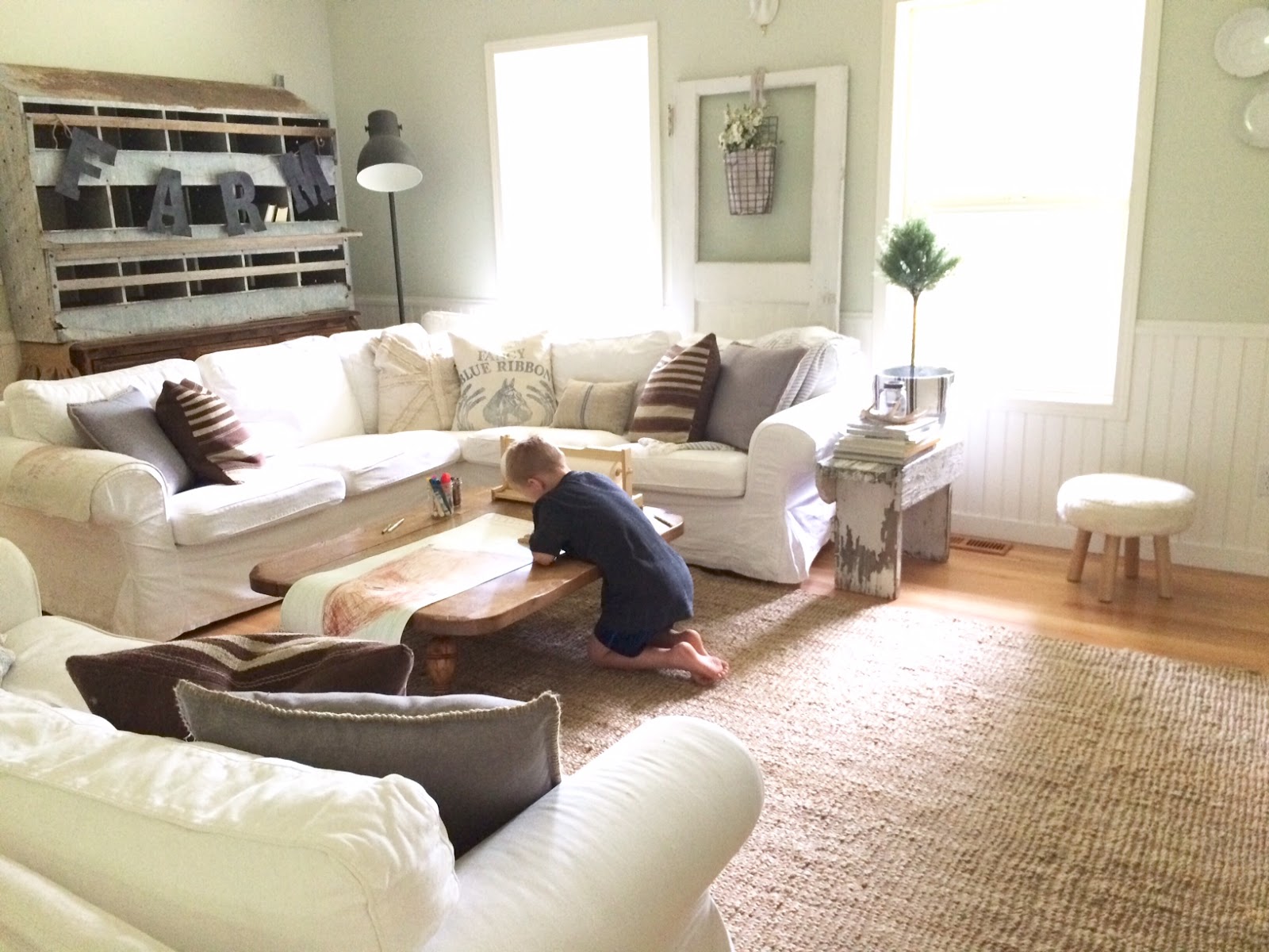 Little Farmstead Farmhouse Style Shiplap Update (Fireplace Before and