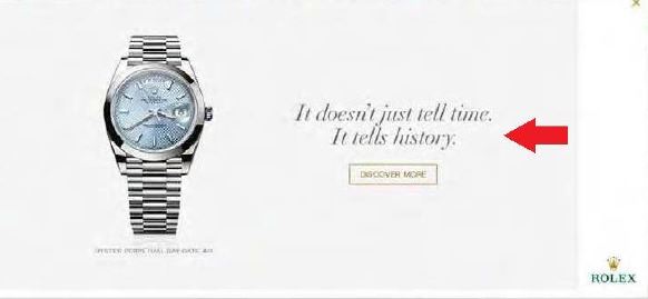 rolex slogan