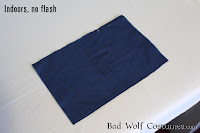 10th Doctor blue suit fabric reweave