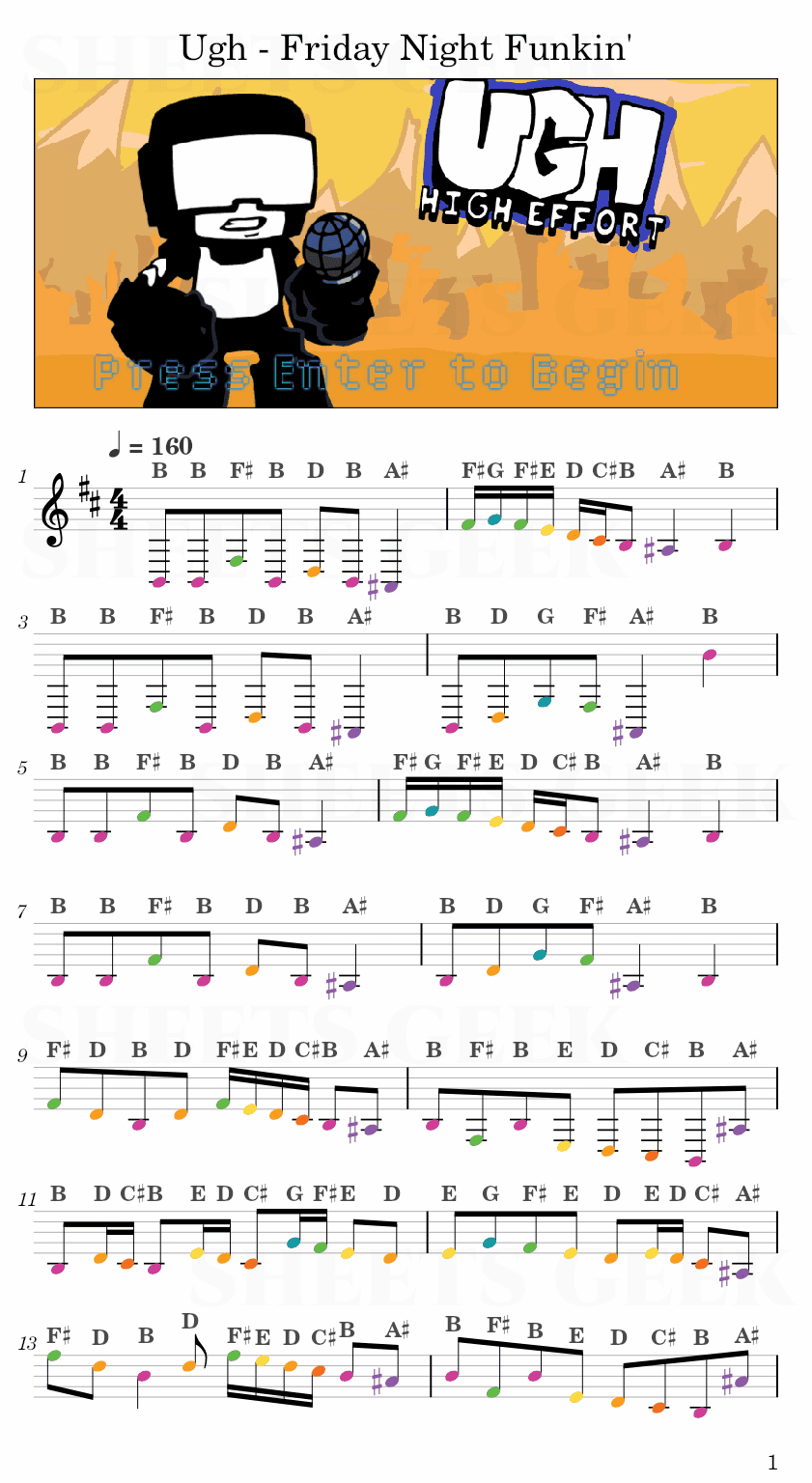 Friday Night Funkin: Music Notes - Free Play & No Download