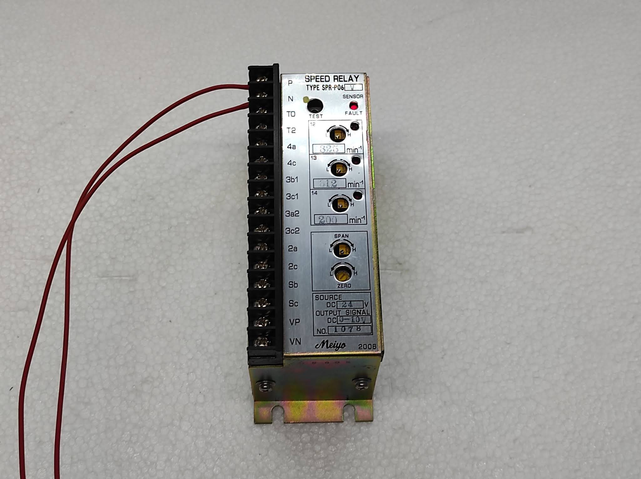 MEIYO SPRP06V SPEED RELAY 24V DC SPRP06V