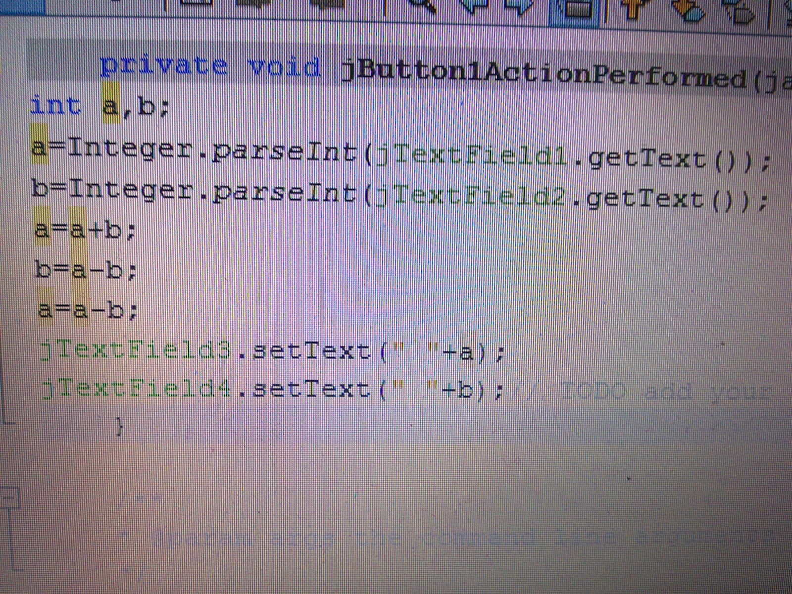LEARN JAVA Interchange two value without third variable