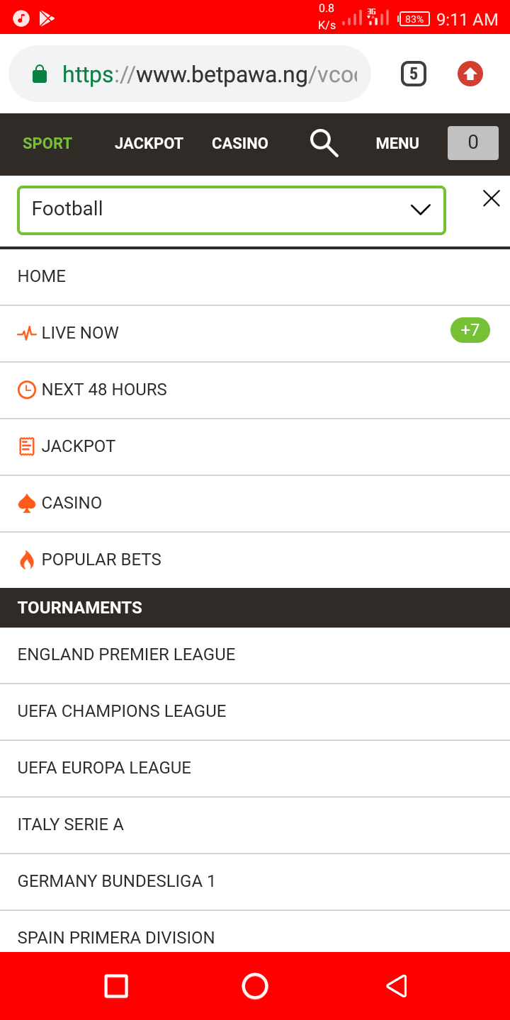 How to select and place bets on bet pawa