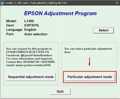 Cara Reset Printer Epson L1300 Error Service Required