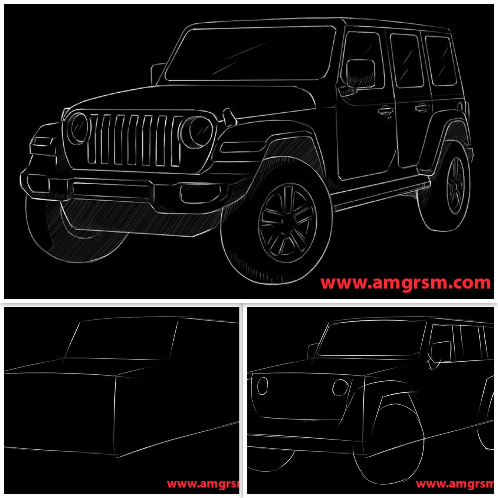 How to draw Jeep Wrangler - Step by Step How to draw Jeep Wrangler - Step by Step