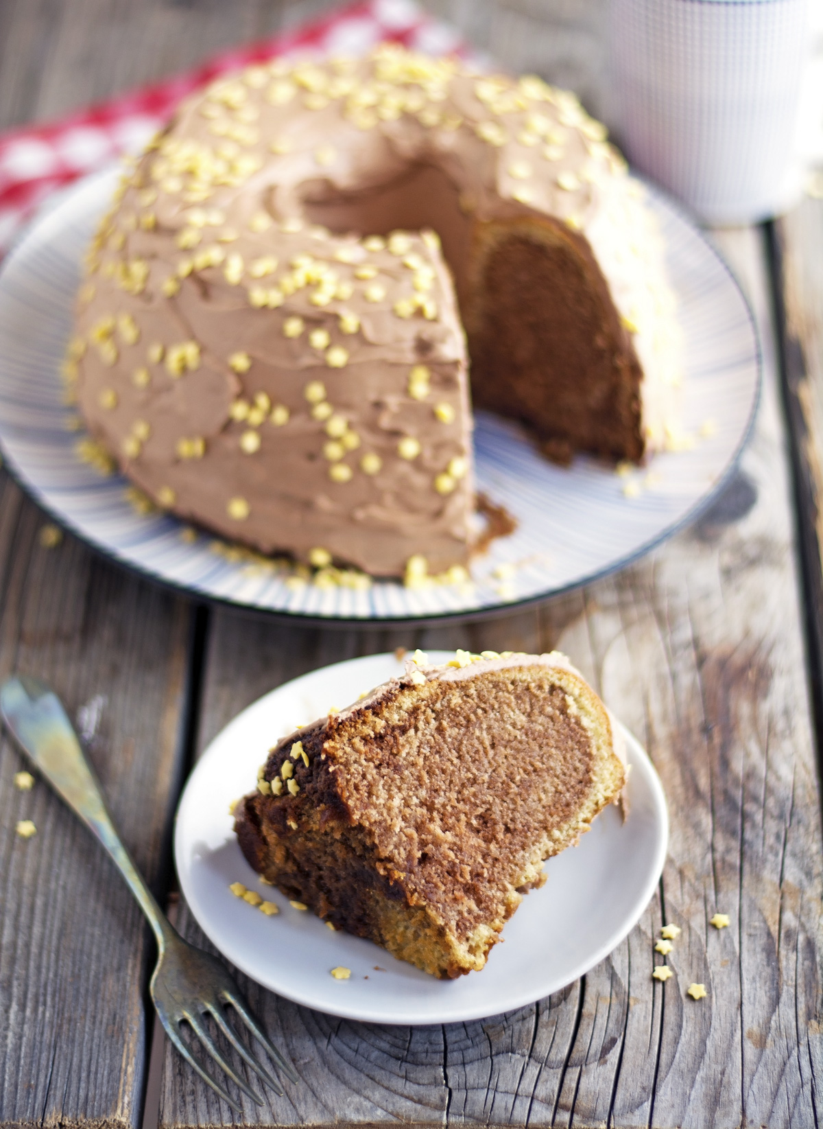 Holiday Marble Bundt Cake