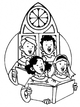 niños cantando en coro