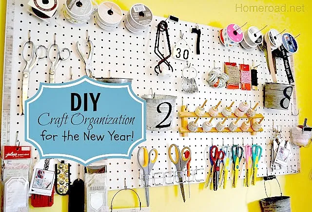 craft room organization for supplies