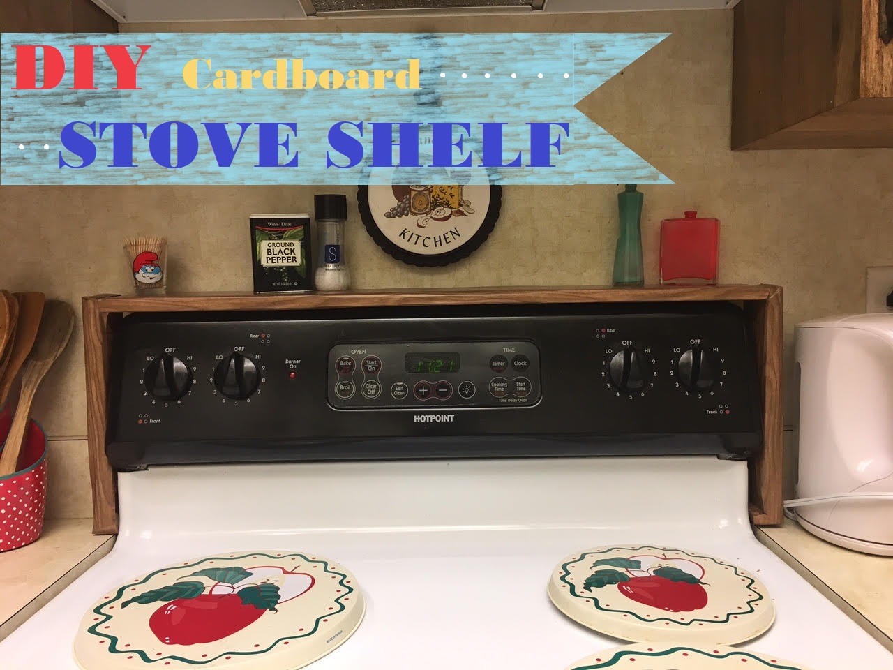 DIY Stove shelf