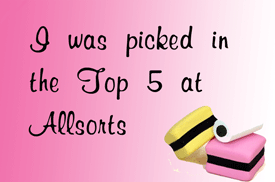 Allsorts challenge top5 17.7.2015 and 25.7.2014 and 20.9.2014