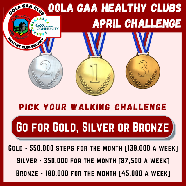Oola GAA Club April Walking Challenge