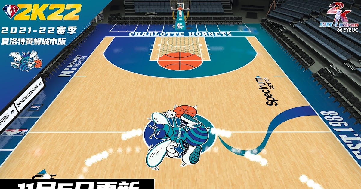 NBA 2K22 202122 Charlotte City Edition Court 8K by SRTLeBron