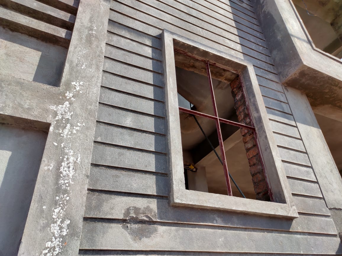 Simple Front Plaster Design Of House canvasspoon