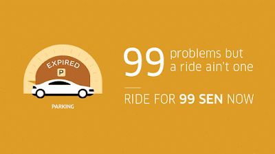 Uber Malaysia 99 sen Flat Fares UberX Rides