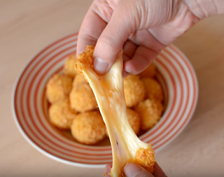 Bolitas de queso Gouda, listas para disfrutar, una fusión de sabores y sensaciones agradables en el paladar