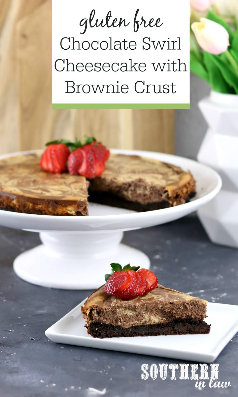 Southern In Law Recipe Easy Gluten Free Chocolate Swirl Cheesecake
