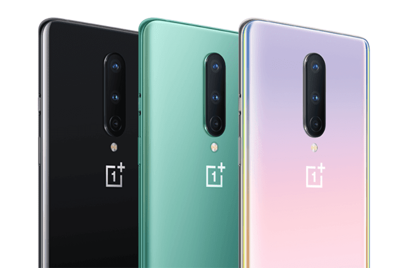 OnePlus 8 in different colors