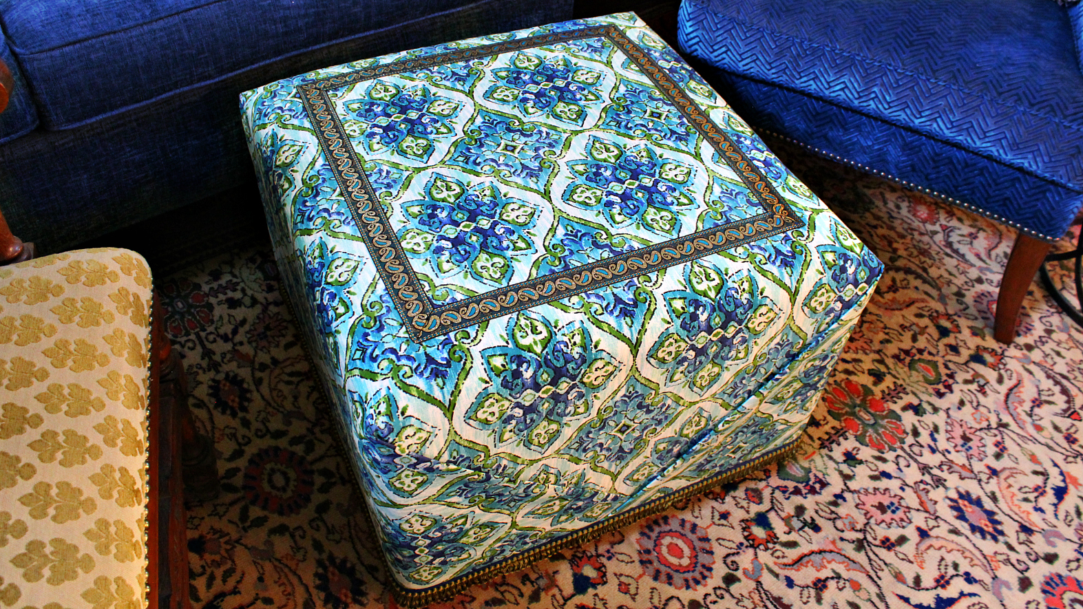Mark Montano No Sew Boho Ottoman DIY