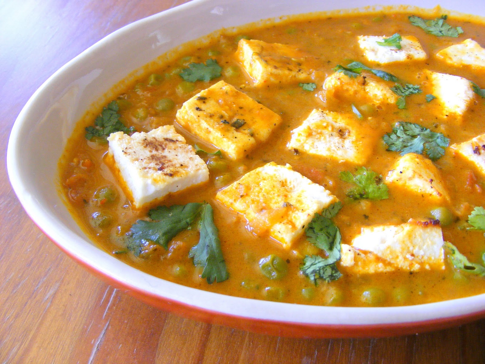 Matar Paneer – Indian curried peas and cottage cheese