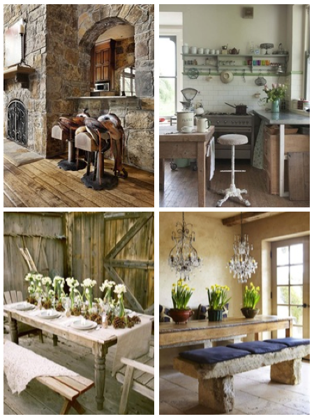 Shabby in love: Rustic glam