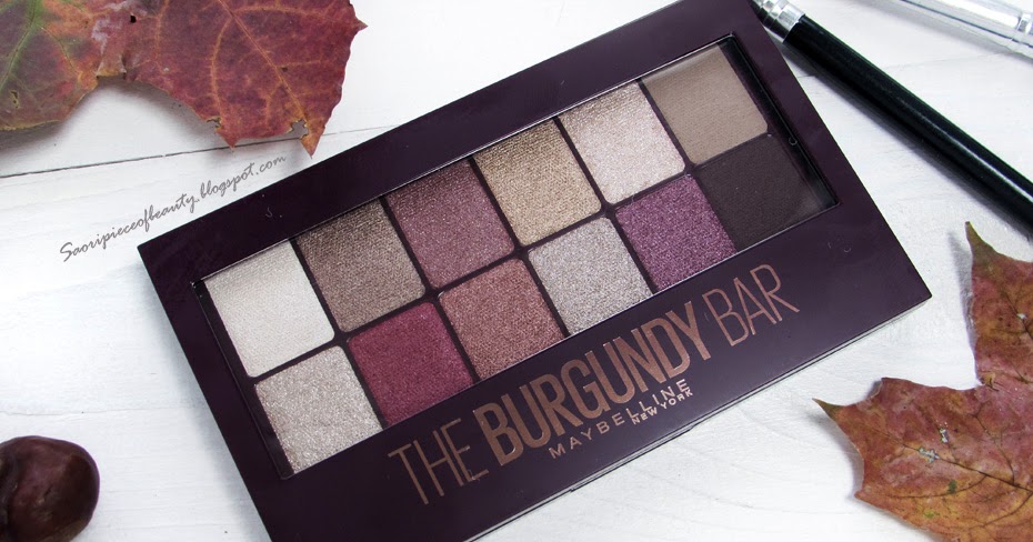 A piece of beauty: Палетка теней Burgundy Bar от Maybelline