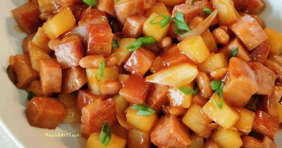 Recipe • Luncheon Meat & Potatoes in Baked Beans Sauce