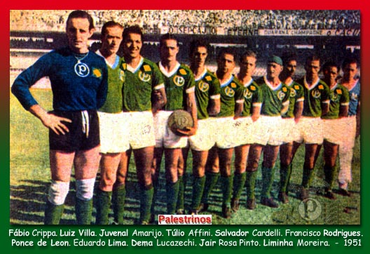 Campeão mundial 1951  Palmeiras campeão mundial, Campeões