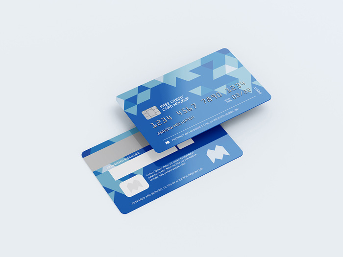 Credit Card Mockup - Photoshopresource