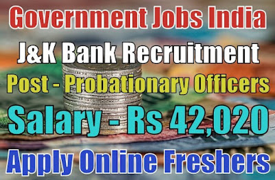 J&K Bank Recruitment 2018