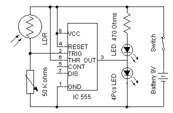 Simple Automatic Street Light | Diagram wiring jope