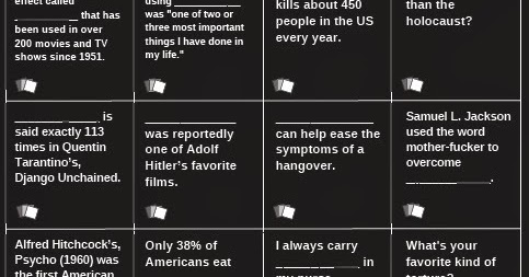 Expand Your Cards - Unofficial Cards Against Humanity Cards: Black