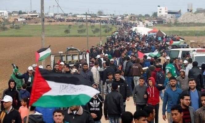 الشعب الاردني على حدود فلسطين