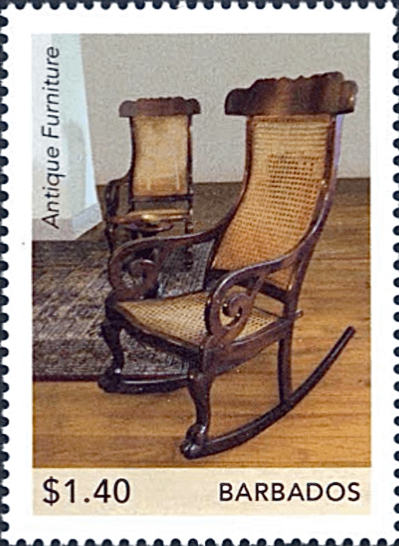 Commonwealth Stamps Opinion 1849.🇧🇧 🇿🇼Antique Furniture From Barbados