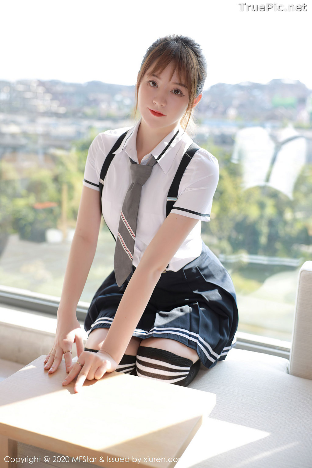 Image MFStar Vol.390 - Chinese Model - yoo优优 - Sexy Student Uniform - TruePic.net - Picture-37