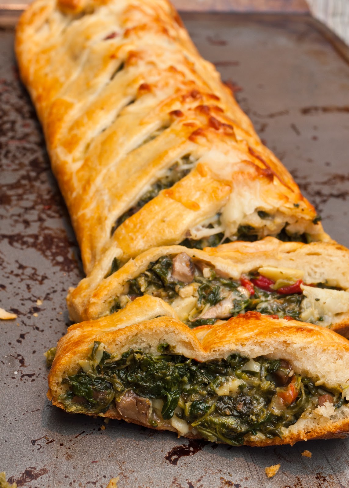 Hedlund Home Cooking: Tuscan Artichoke and Spinach Strudel