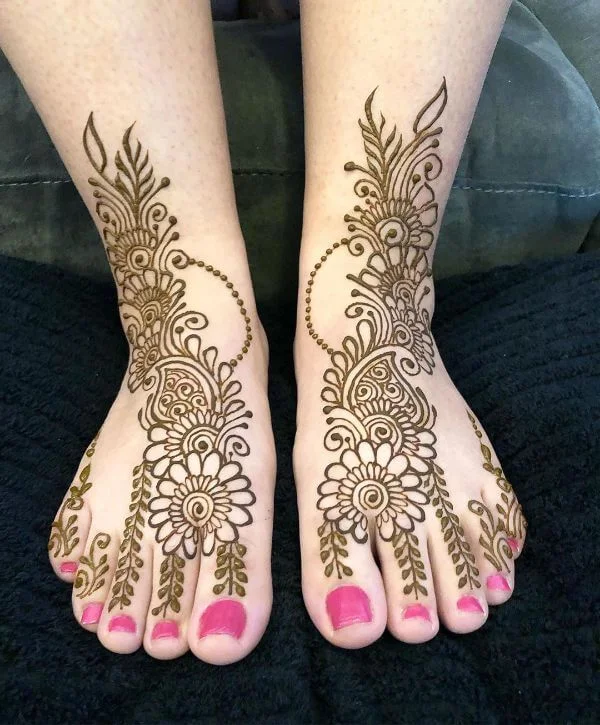 New Mehndi Designs – Beautiful Foot Mehndi Designs # p6