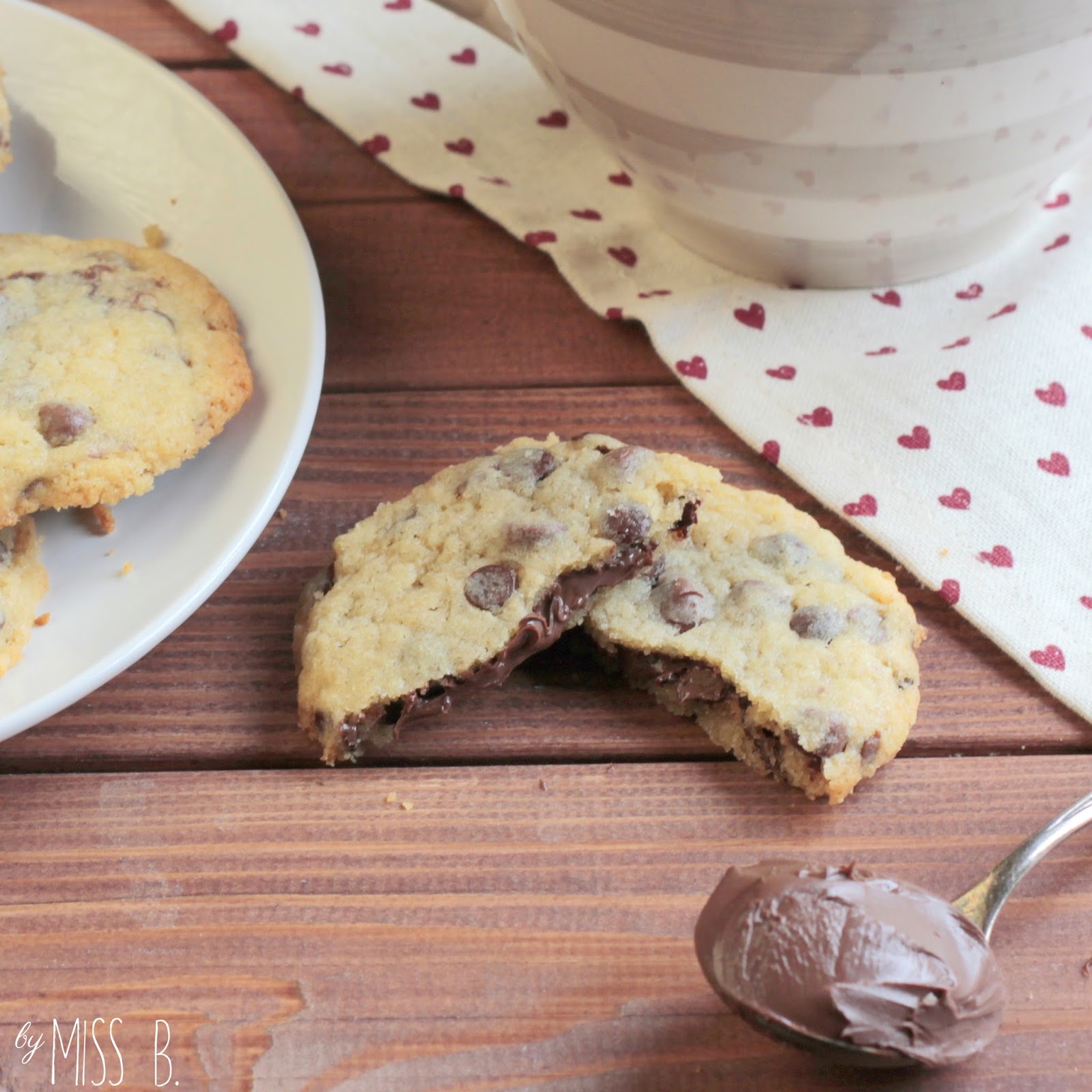 Chocolate Chip Cookies mit Nutella-Füllung