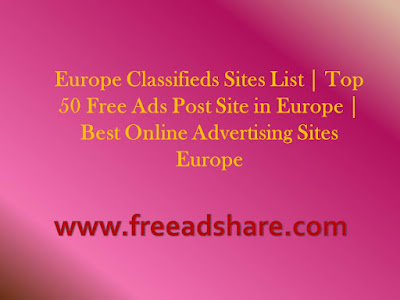 Free Europe Classifieds Sites List