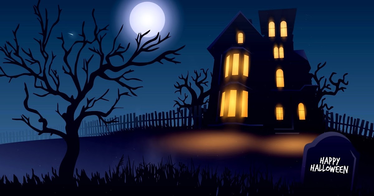 Halloween Haunted House Screensaver Animated Live Desktop Wallpapers