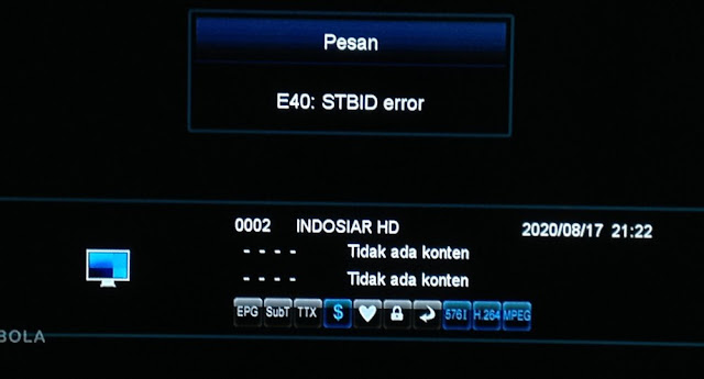 STB ID Error Nex Parabola STB ID Error Nex Parabola