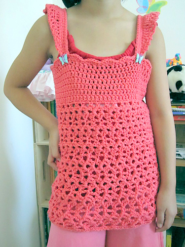 sleeveless shirt top crochet pattern