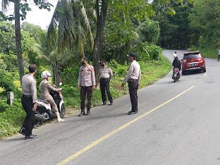 Personil Polsek Cendana Polres Enrekang Gencarkan Operasi Yustisi